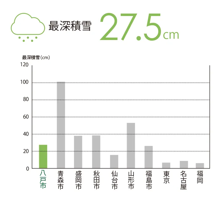 最深積雪